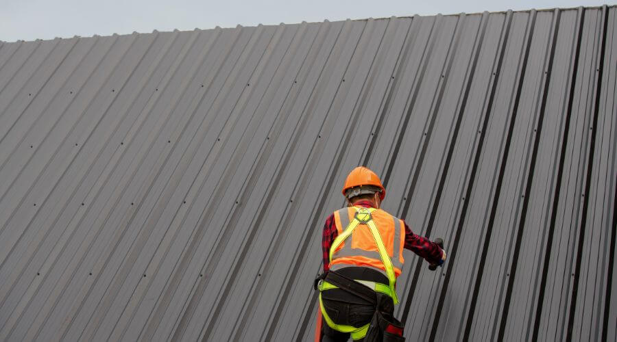 Professional metal roof installation services in Iota, LA